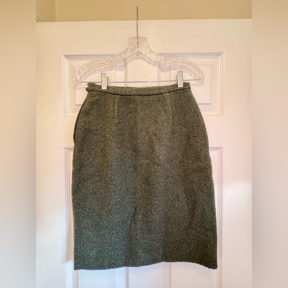 Pendleton 100% Virgin Wool Skirt - Green, Medium